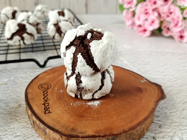 Bagaimana Membuat Brownie Crinkle Cookies, Menggugah Selera