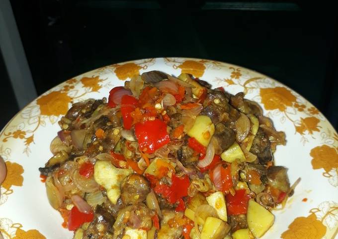 Yuk intip, Resep membuat Oseng Ati ampela jengkol pedas bawang yang sedap