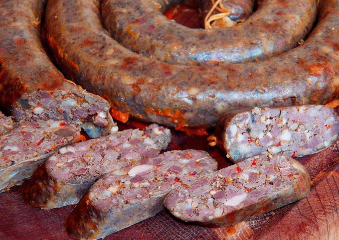 Вантробянка - белорусская колбаса из субпродуктов