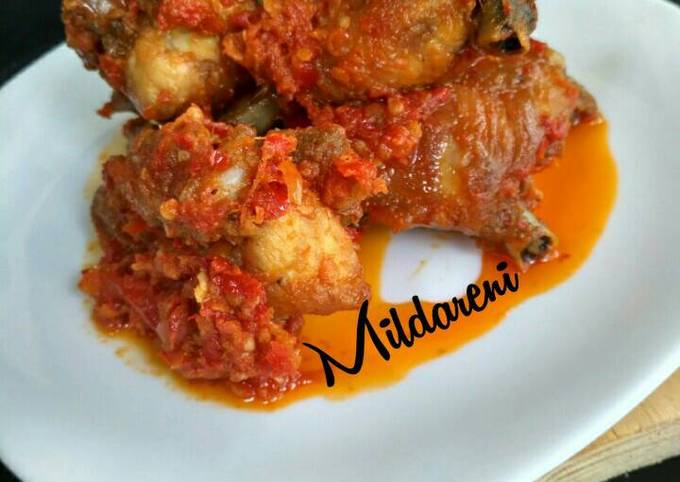 Ayam goreng balado mercon