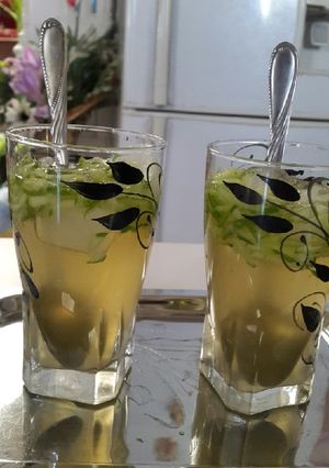 عکسی از دستور شربت خنک سکنجبین و خیار