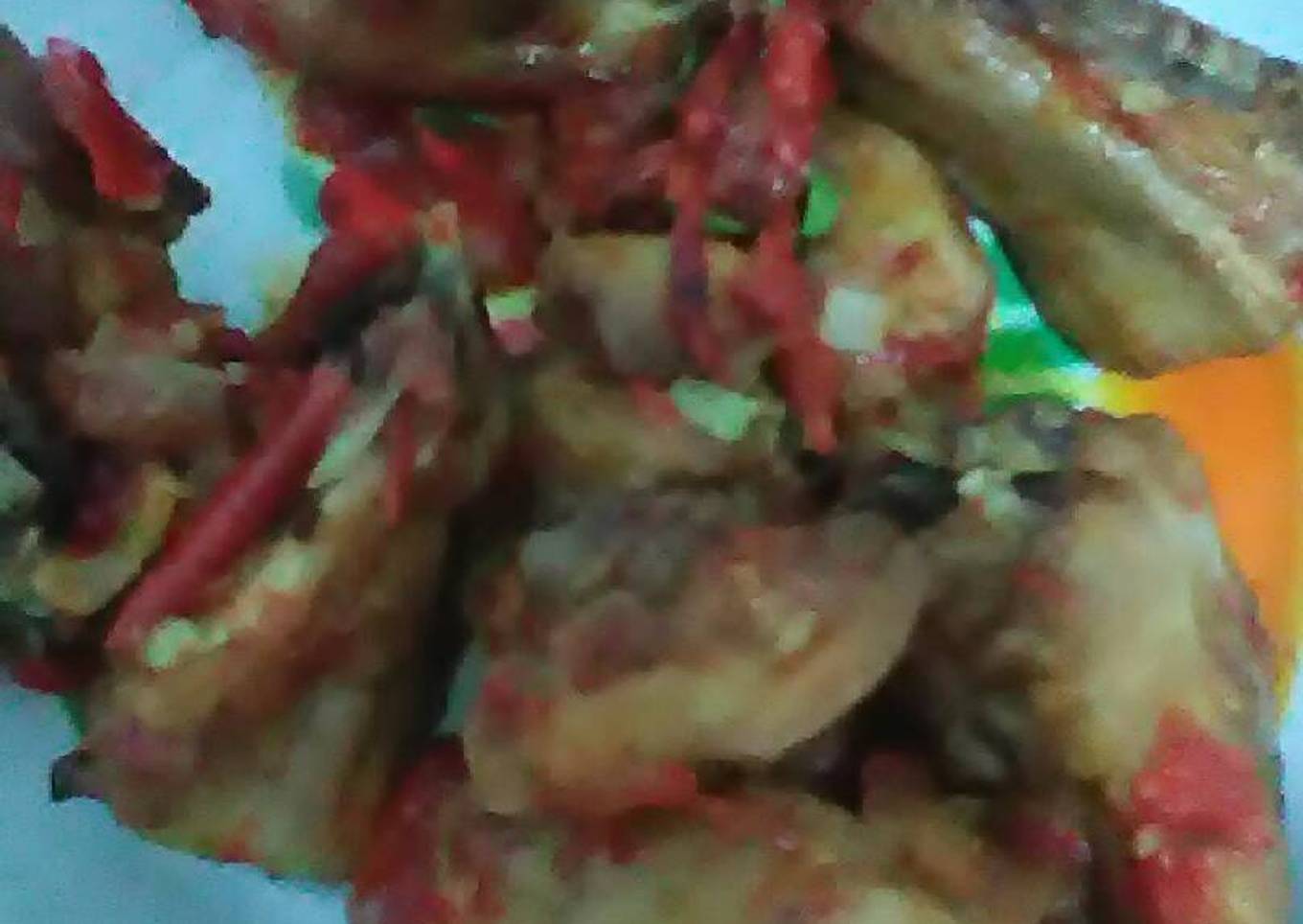 Ayam balado simpel.