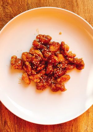 Foto resep Chicken crispy with Oyster Sauce / Ayam Krispy Saus Tiram