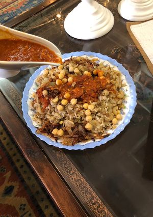 صورة لوصفة الكشري المصري