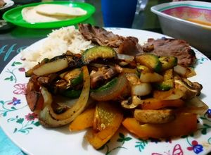 Una foto de Verduras asadas