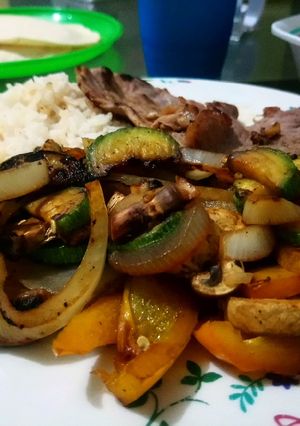 Una foto de Verduras asadas