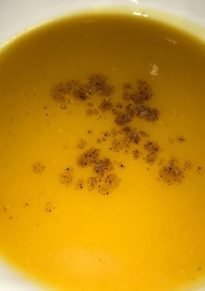صورة لوصفة شوربة اليقطين