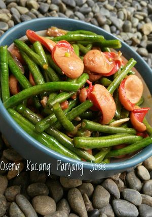 Foto resep Oseng Kacang Panjang Sosis
