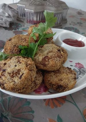 A picture of Leftover upma cutlet/ patties.