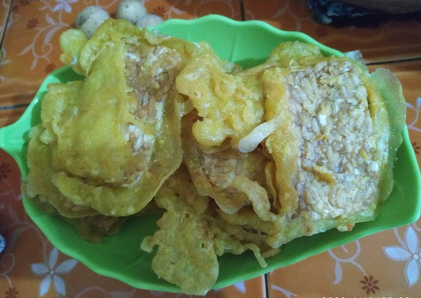 Gorengan Tempe di pagi hari