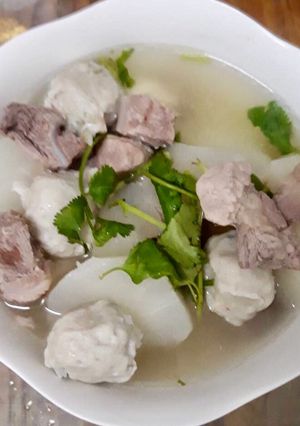 輕鬆做簡單吃-豬軟骨蘿蔔丸湯 的食譜成品照片