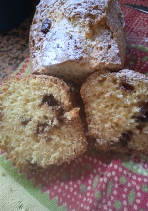 Una foto de Budín DE CHISPAS DE CHOCOLATE, CON PERFUME DE LIMÓN 🍋🍋🍋 🎊😃🍋🍋🍋🎊😃🍋🍋🍋🎊😃
