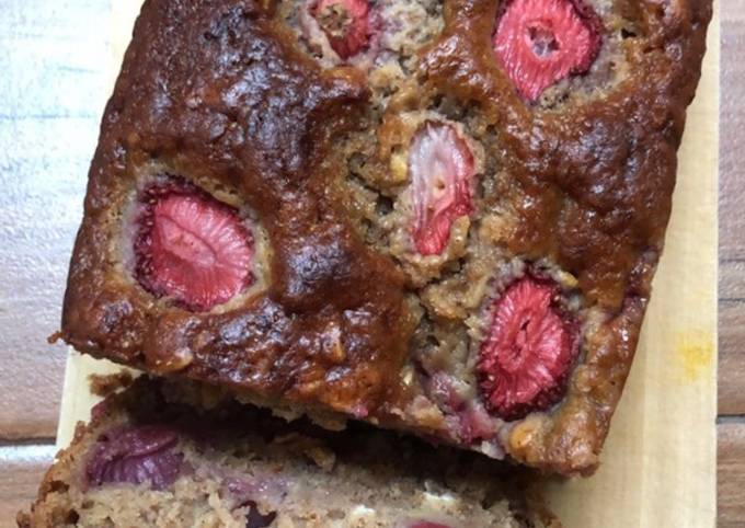 BANANA STRAWBERRY Bread 🍌🍓 ❤️🍌🍓