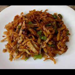 A picture of Leftover chapati noodles.
