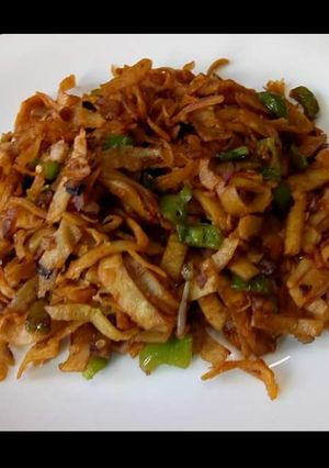 A picture of Leftover chapati noodles.