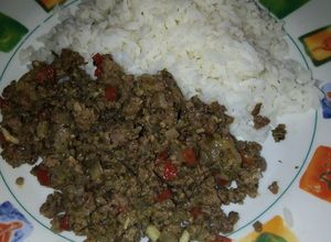 Una foto de Picadillo de carne molida🥩🍽️