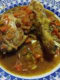 Pollo agridulce con almendras (especias varias)