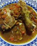 Pollo agridulce con almendras (especias varias)