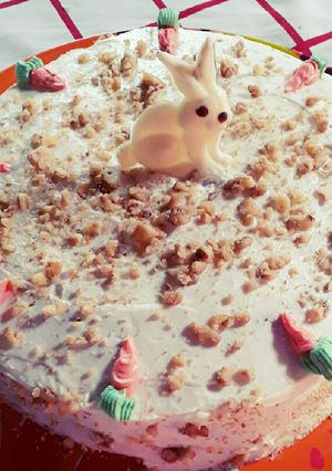 Una foto de Torta zanahoria nuez 🐇🍰