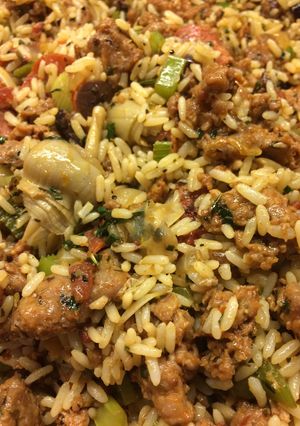 A picture of Italian Dirty Rice.