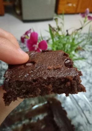 Una foto de Brownies de banana y chocolate (sin harinas)