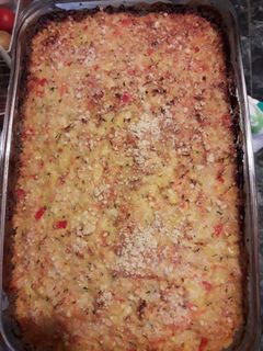 Una foto de Coliflor con choclo al horno