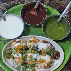 A picture of Dahi puri.