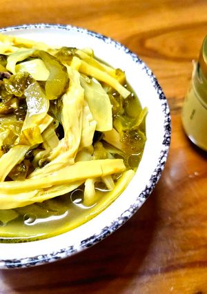 鵝油雞湯滷筍乾 的食譜成品照片