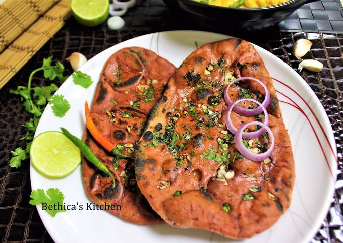 Ramadan Special - Whole Wheat Beetroot Garlic Naan