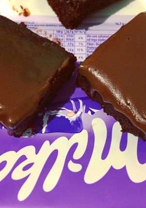 Dupla csokis Milka brownie recept fotója