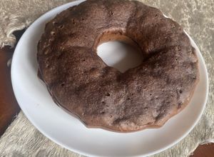 Una foto de Budín keto con harina de almendradas & cacao sin azúcar