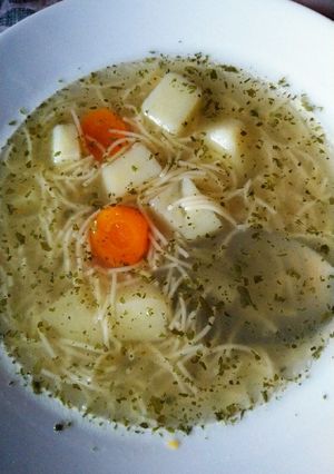 A picture of Chicken and Vermicelli Soup.
