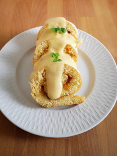 Piskótatekercs borhabbal recept fotója