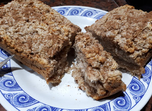 Una foto de Budín de coco y manzana sin harina y sin azúcar!