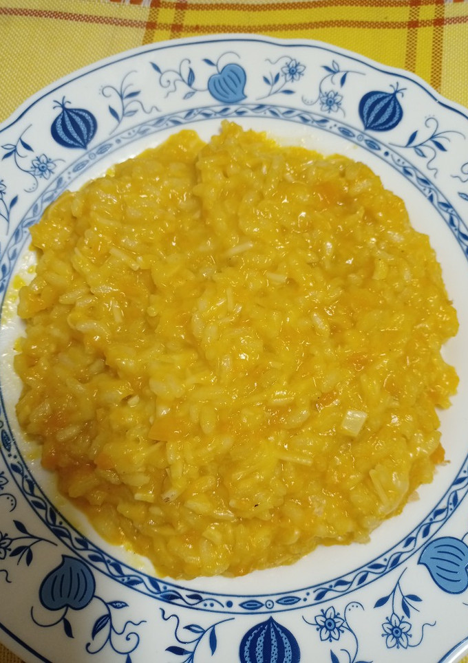Una foto de Risotto de calabaza