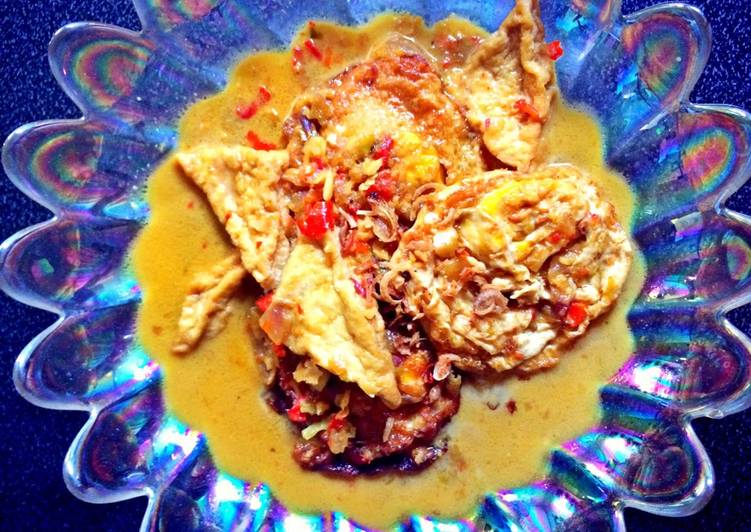 Resep Sambal Goreng Telur Ceplok dan Tahu oleh Bridgita 