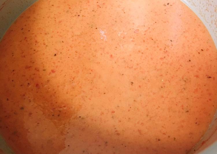 Tomato Basil Soup / with grilled cheese Tomato Basil Soup / with grilled cheese