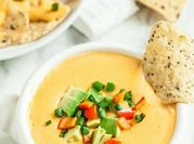 A picture of nacho cheese