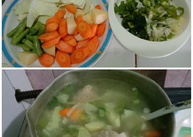 Cara Membuat Sayur sop ayam, Lezat Sekali