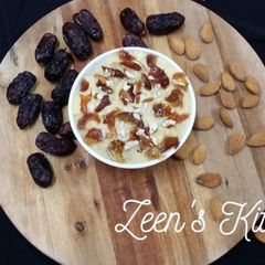 A picture of Custard and Dates Halwa.