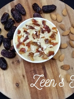 A picture of Custard and Dates Halwa.