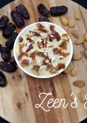 A picture of Custard and Dates Halwa.