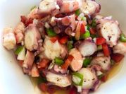 Una foto de salpicon langostino
