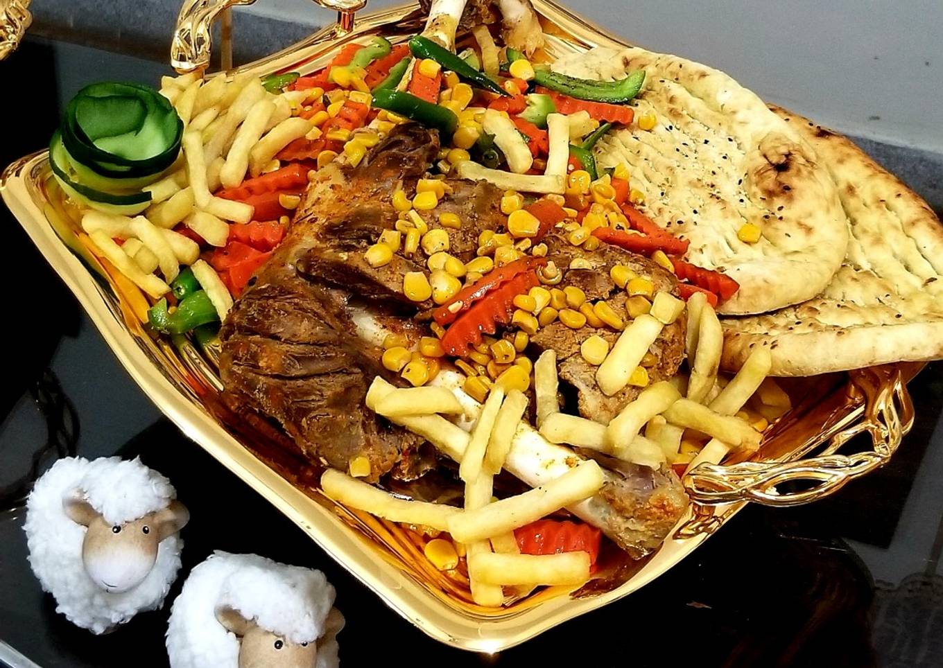 Mutton leg roast