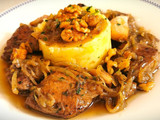 Hígado de ternera encebollado con Puré de patata