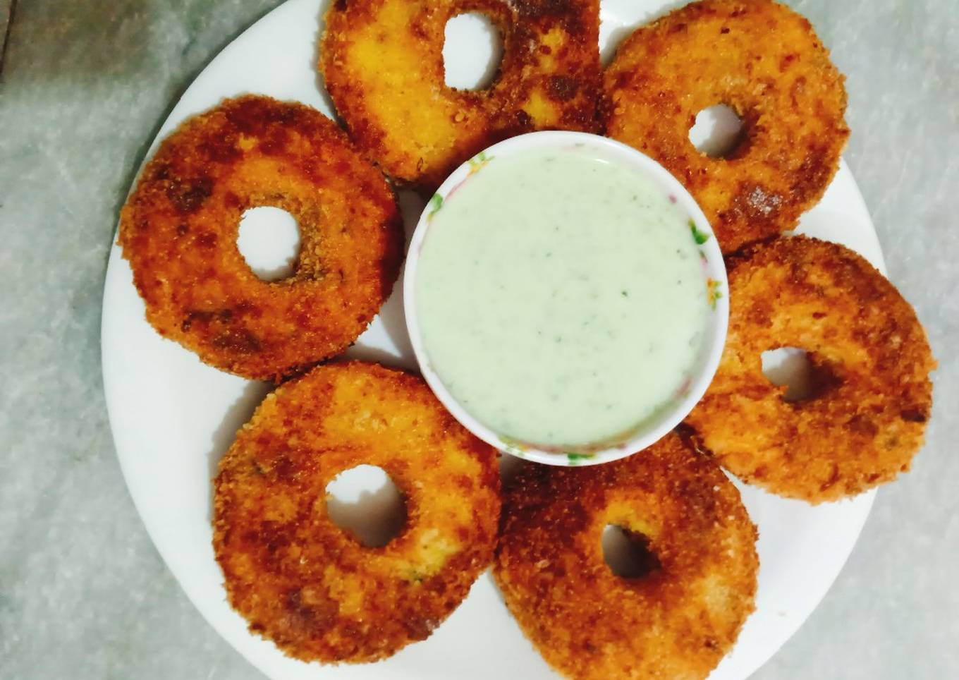 Potato chicken doughnuts