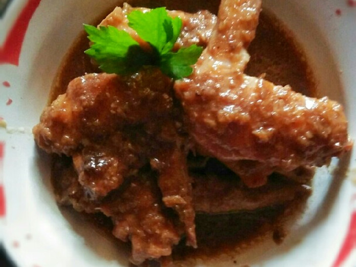 Resep #249. Sayap Masak Kecap Bawang Putih Menu Enak