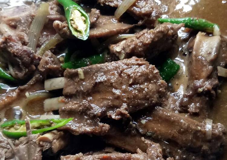 Tulangan Sapi Lada Hitam sederhana