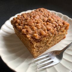 A picture of Coffee Cake with Walnut Cinnamon Crumble.