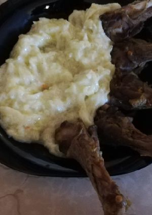 Kacsa szárnytő tökfőzelékkel recept fotója